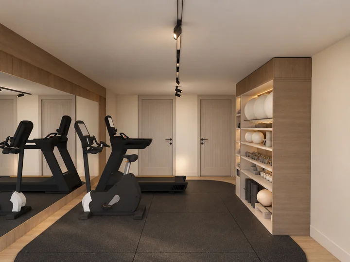 Private gym in the separate garden building